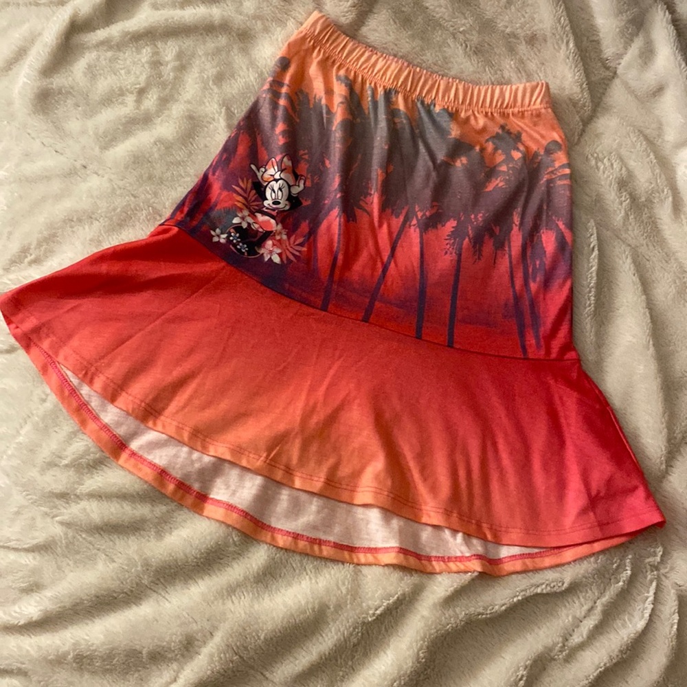 💕 Preloved Disney Minnie Mouse Tropical Skirt 🌴🌴